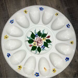 Vintage Egg Plate from Portugal EUC
